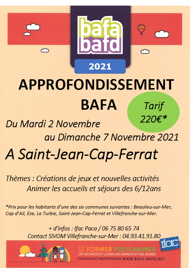 BAFA - Site Officiel De La Mairie D'Eze